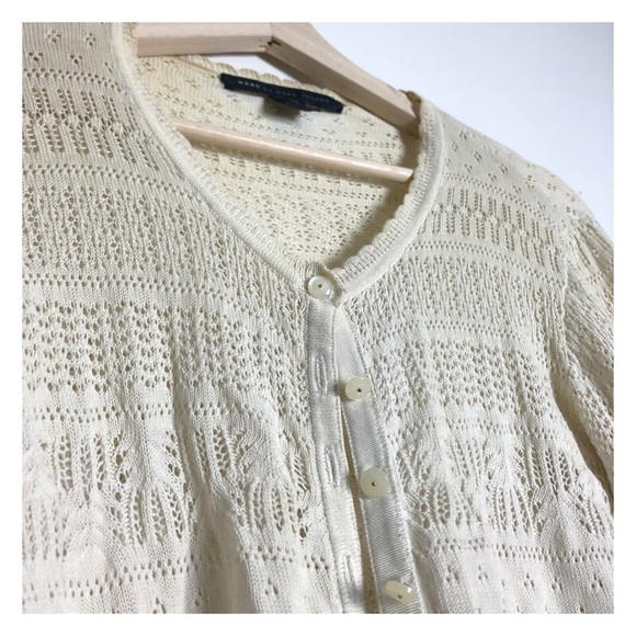 marc by marc jacobs cream crochet cardigan - Picture 2 of 3